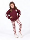Berry Leopard Outing Set