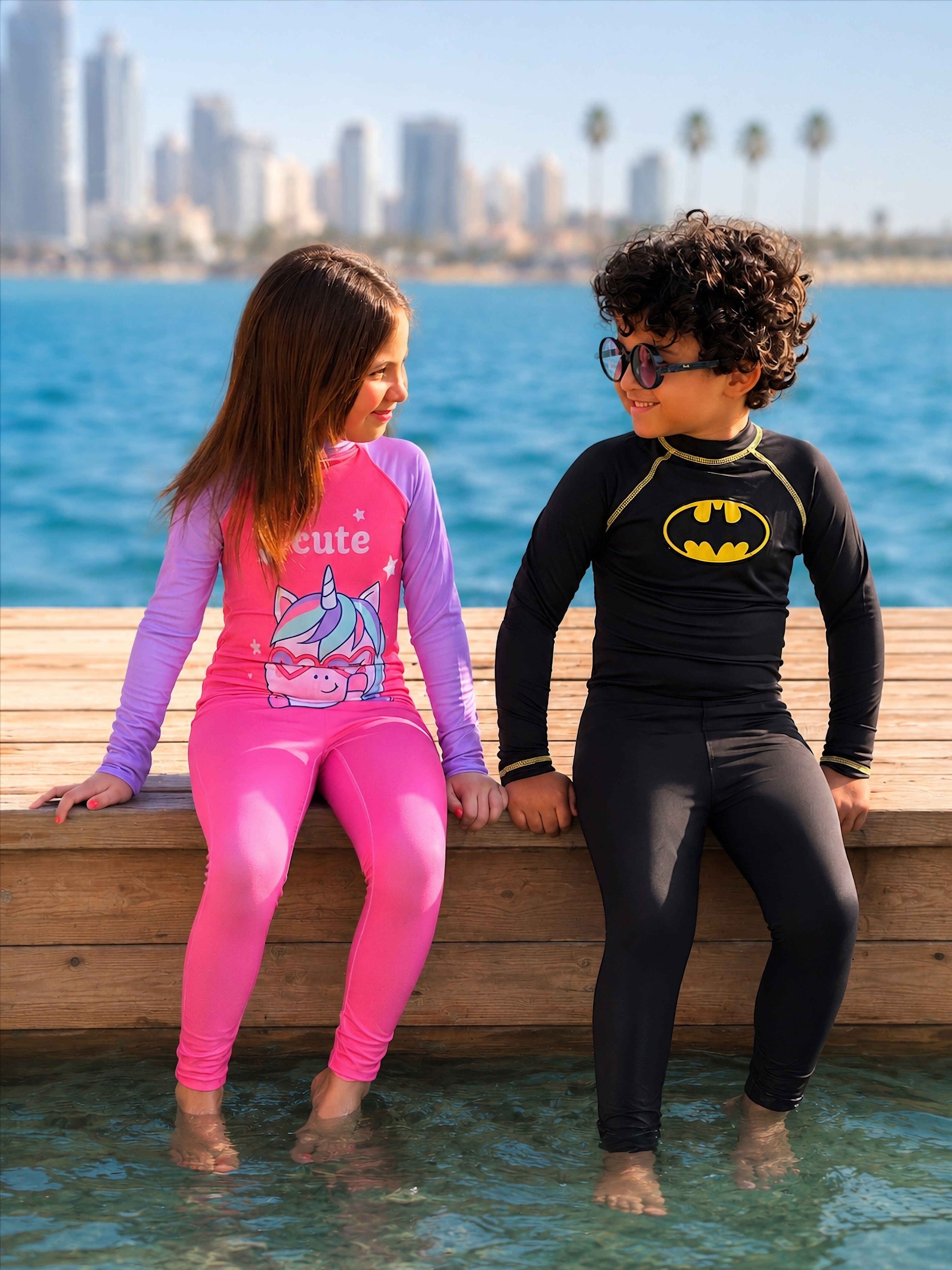 Pink Unicorn Swim Overall