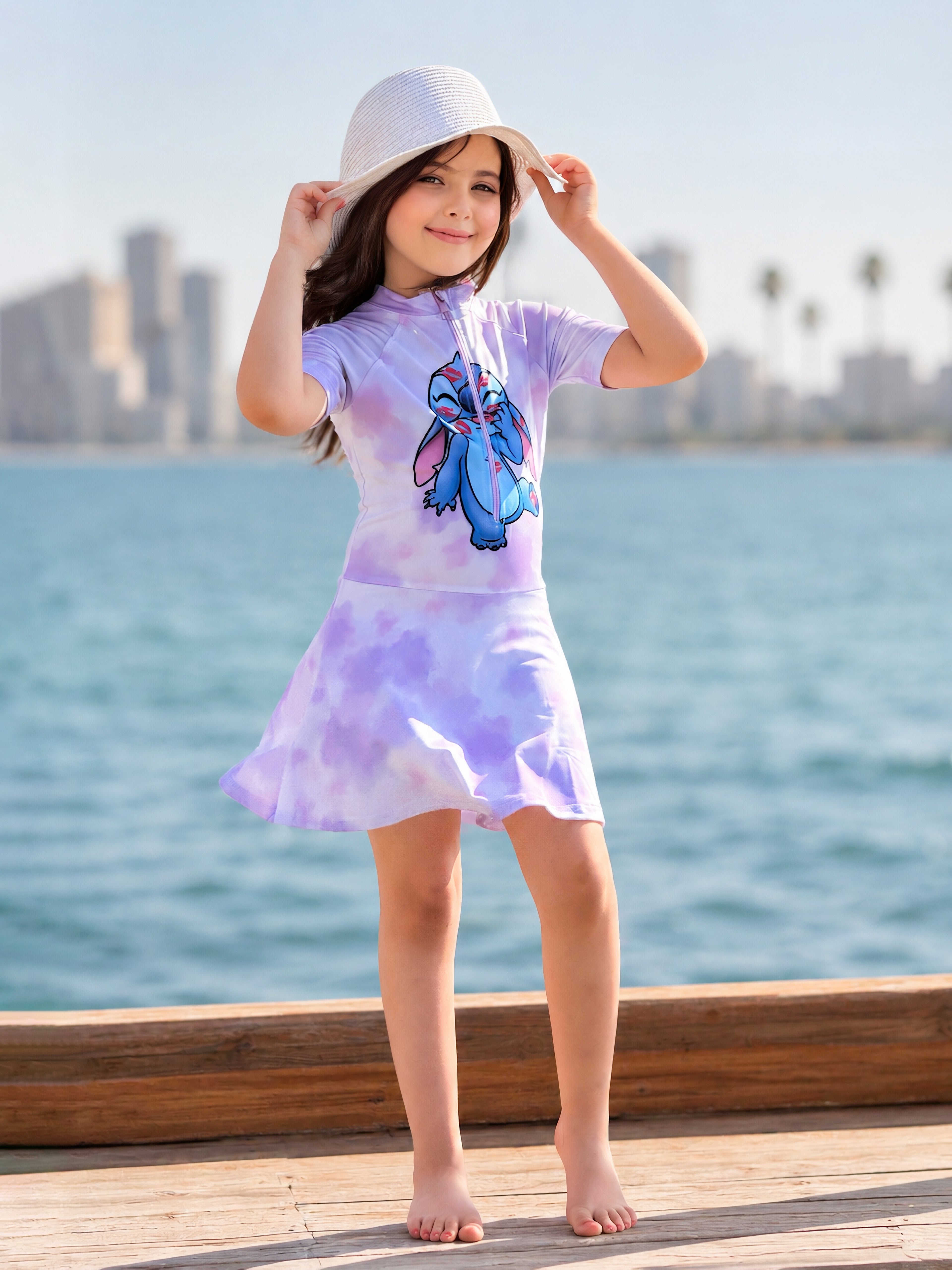 Lavender Ocean Swim Dress